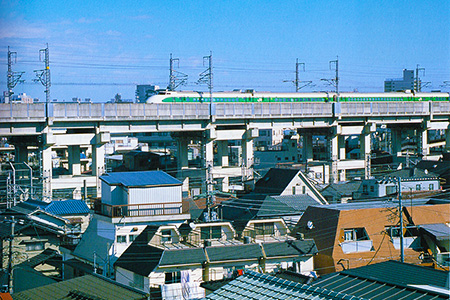 屋東京清掃局葛飾清掃工場 屋上の親アンテナ群